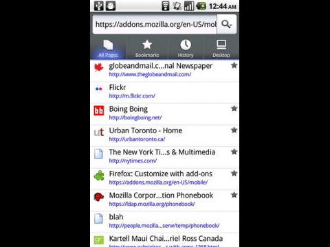Firefox 4 for Mobile unter Android