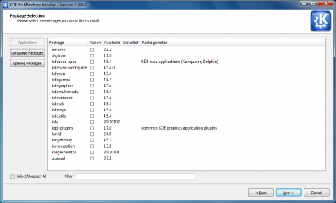 KDE SC f&uuml;r Windows