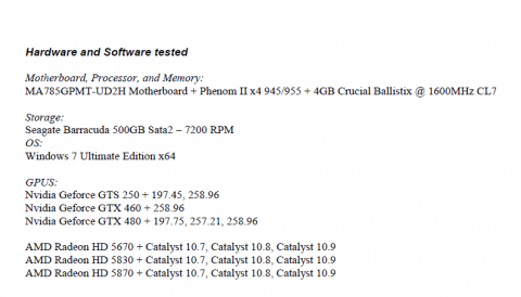Die Konfiguration des Stabilit&auml;tstests