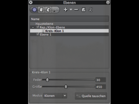 Bibble 5.2  - Ebenenfunktion
