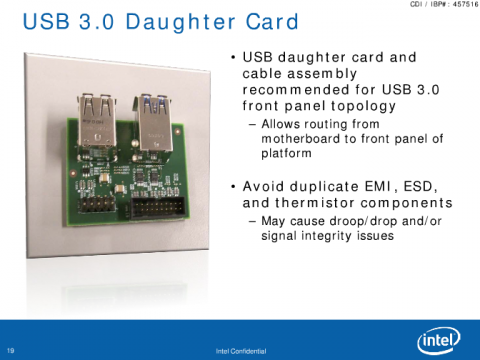 Kleine Platine f&uuml;r externe USB-3.0-Ports