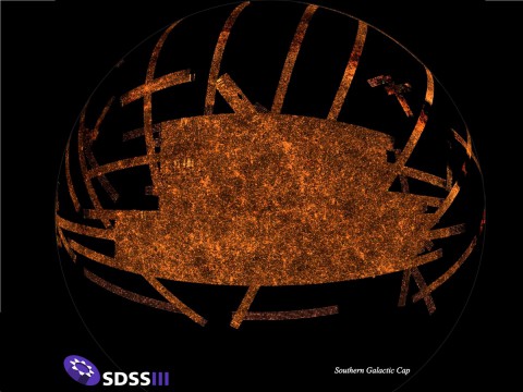 Die s&uuml;dliche Hemisph&auml;re der Galaxis (Foto: SDSS-III)
