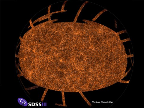 Die n&ouml;rdliche Hemisph&auml;re der Galaxis (Foto: SDSS-III)