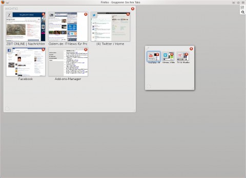Tabgruppen in Firefox 4 unter Linux