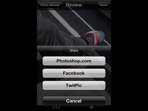 Photoshop Express 2.0 - Sharing