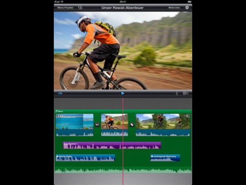 iMovie auf dem iPad hochkant