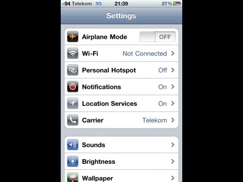 iPhone 4 mit neuen Konfigurationsm&ouml;glichkeiten