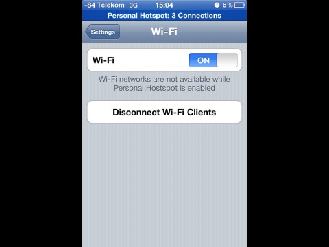 Bis zu drei Ger&auml;te k&ouml;nnen Kontakt aufnehmen. Derweil kann das iPhone nicht mit anderen WLAN-Netzen kommunizieren. Die Datenverbindung l&auml;uft per Mobilfunk ab.