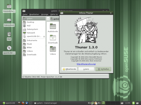 Der Dateimanager Thunar 1.3.0
