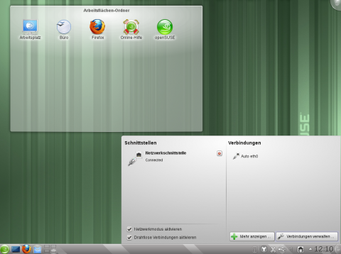 Knetworkmanager wurde gegen ein neues Applet eingetauscht.