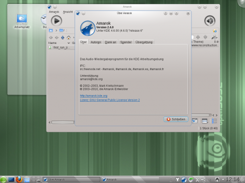 Der Musikspieler Amarok 2.4