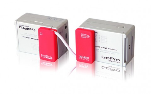 Gopro-3D-Hero-System mit Sync-Kabel