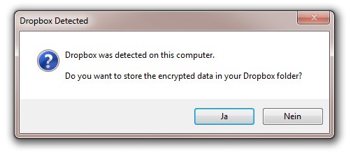 Boxcryptor - automatische Erkennung von Dropbox