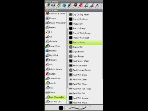 Corel Painter 12 - Pinselauswahl