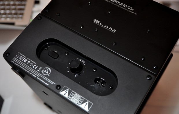 Der Subwoofer mit Pegelsteller