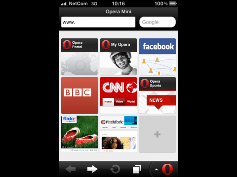 Opera Mini 6 auf dem iPhone