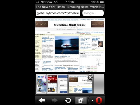 Opera Mini 6 auf dem iPhone