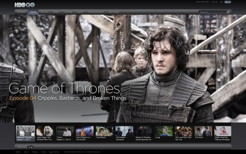 Boxee Box Firmware 1.1 - durch bessere HTML-5-Unterst&uuml;tzung kann nun auch das US-Angebot von HBOGo genutzt werden. (Bild: Boxee)