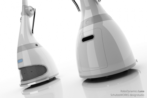 Die Roboterdame f&auml;hrt auf R&auml;dern. (Bild: Schultzeworks)