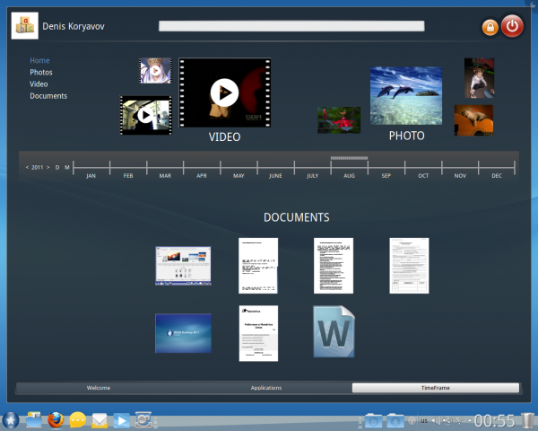 Das grafische Tool Timeframe f&uuml;r den KDE-Dienst Nepomuk CC-BY-SA-2.5 wiki.mandriva.com