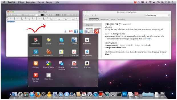 Click.to auf dem Mac (Bild: Axonic)