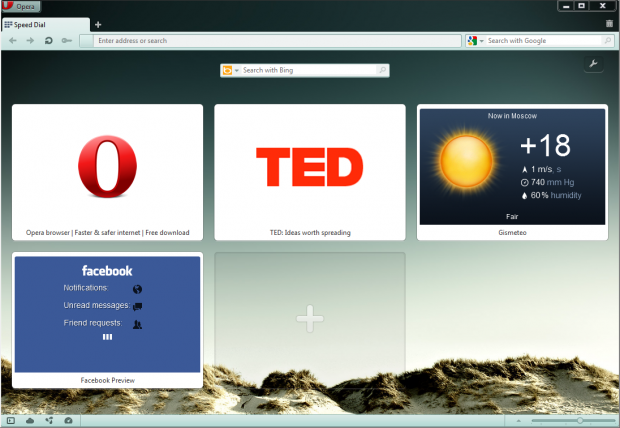 Opera 12 für Windows mit neuer Themes-Funktion