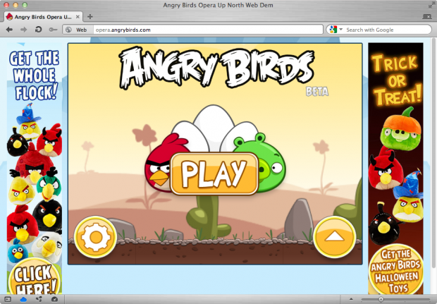 Opera 12 für Mac OS - Angry Birds im Browser