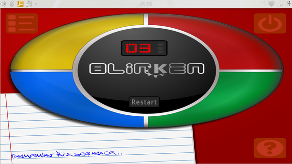 Das Minispiel Blinken ist in Plasma Active enthalten. (Bild: KDE)