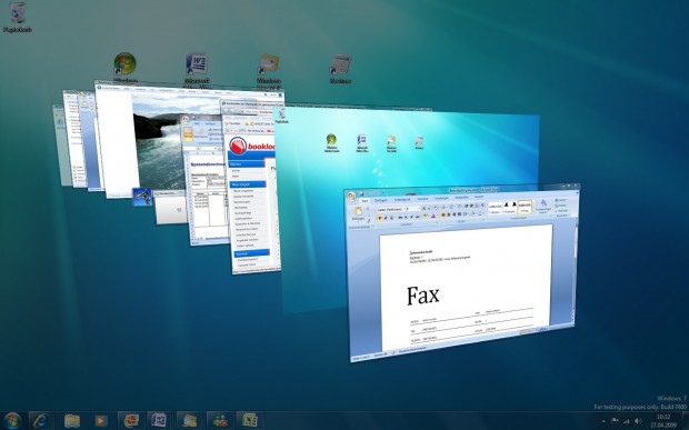 Windows 7 - laufende Fenster im &Uuml;berblick (Bild: Microsoft)