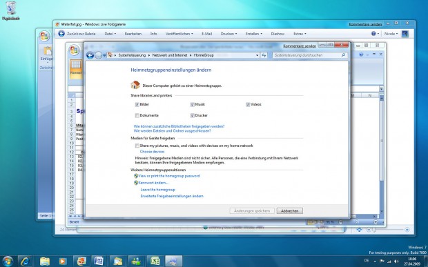 Windows 7 - Heimnetzeinrichtung (Bild: Microsoft)