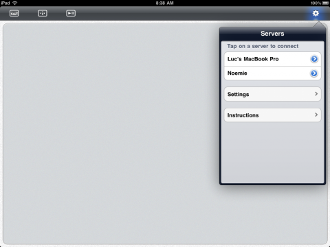 Touchpad auf dem iPad (Bild: Edovia)