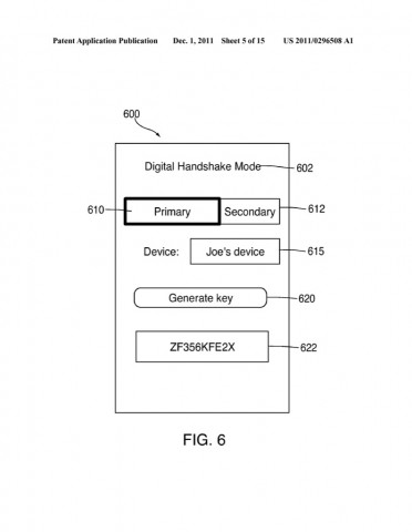 Handshake-Initiierung - Apple-Patentantrag 20110296508 (Bild: US-Patent- und Markenamt)