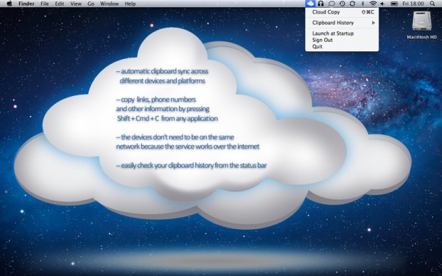 Cloud Copy auf dem Mac (Bild: Ductus Solutions)
