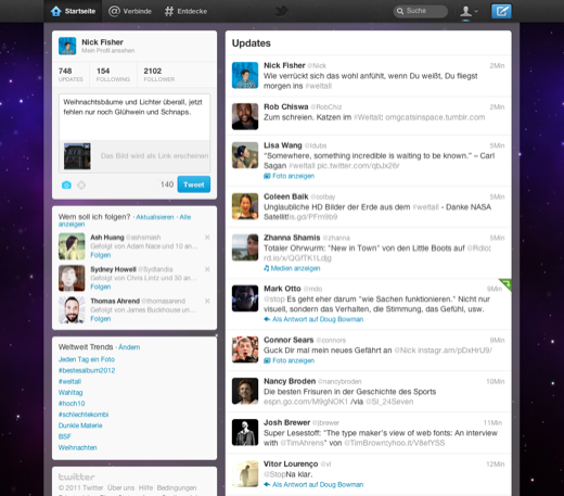 Tweet-Tab nach dem Relaunch  (Bild: Twitter)
