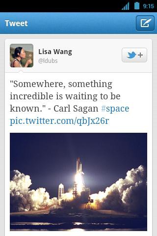 Android-App von Twitter (Bild: Twitter)