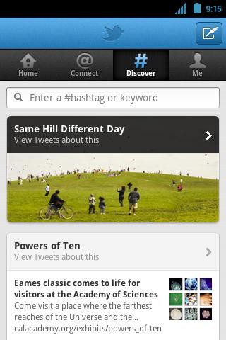Android-App von Twitter (Bild: Twitter)