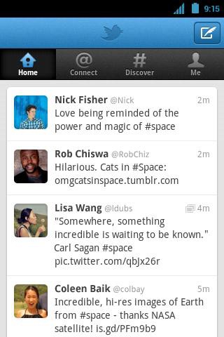 Android-App von Twitter (Bild: Twitter)