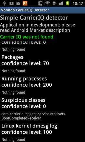 Hinweise auf Carrier IQ auf dem Samsung Galaxy S2