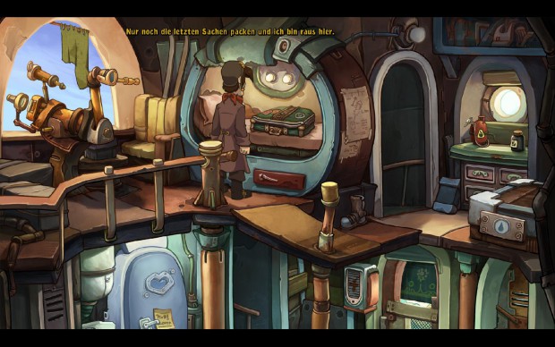 Deponia - Rufus will weg und hat einiges zu erledigen. (Screenshot: Golem.de)