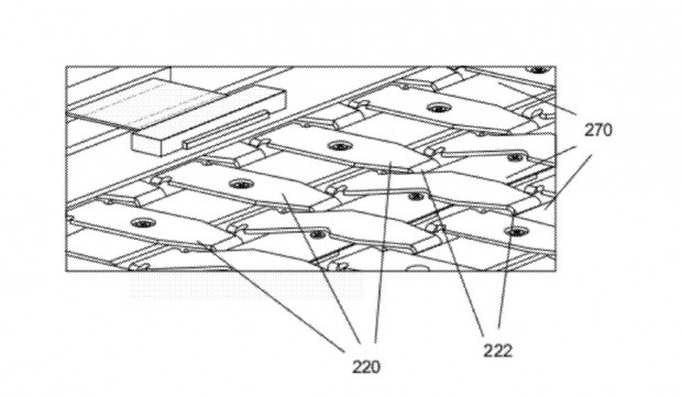 Apple will mit flacheren Tasten d&uuml;nnere Notebooks erm&ouml;glichen. (Bild: Apple/US-Patent- und Markenamt)