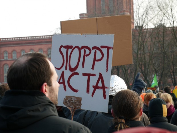 Acta-Demo in Berlin (Bild: Hagen Sankowski/CC-BY-SA 3.0)