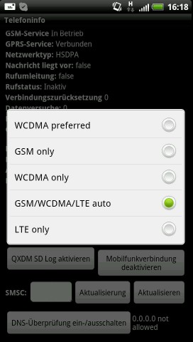 ... mit der wir das LTE-Modul explizit aktivieren konnten.