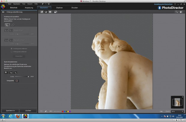 Cyberlink Photodirector 3 -  Hintergrundentfernung (Bild: Andreas Donath)