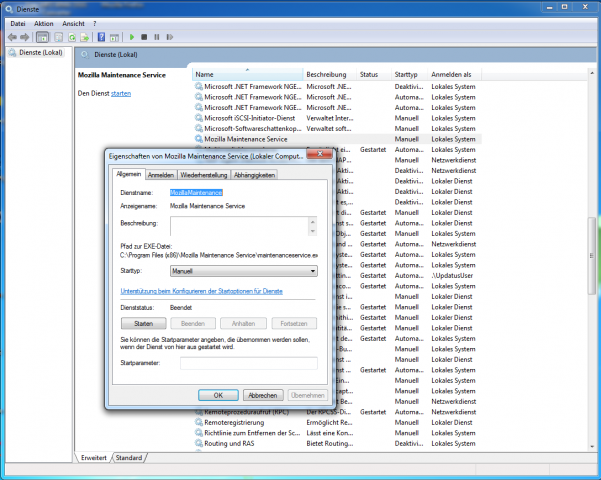 Der Update-Dienst ...