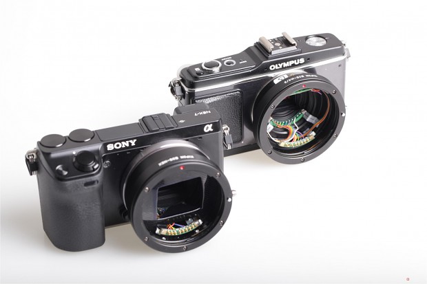Kipons Adapter f&uuml;r Micro-Four-Thirds- und NEX-Kameras