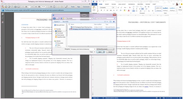 PDF Reflow in Word 2013