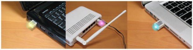 Blink(1) - kann auch am WLAN-Router informieren... (Bild: ThinkM)