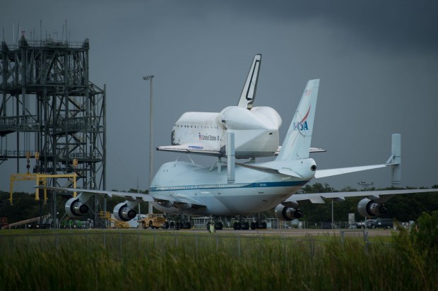 Wegen schlechten Wetters verz&ouml;gerte sich der Start um zwei Tage. (Foto: Nasa)