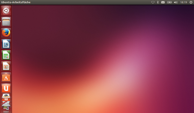 Ubuntus Unity-Desktop auf einem Netbook (Screenshot: Jörg Thoma/Golem.de)