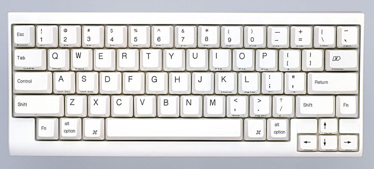 Winzige Tastatur für den Mac mini: Happy Hacking Lite 2